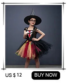 Jack Skellington Halloween Costume Baby Girl Nightmare Before Christmas Clothing Kids Cosplay Carnival Party Fancy Tutu Dress