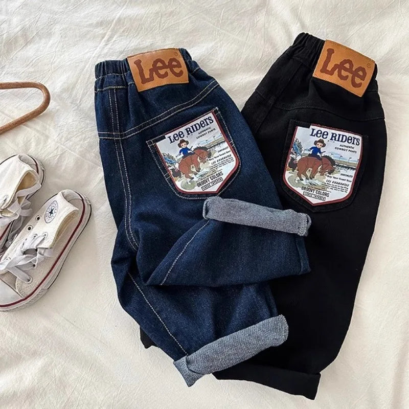 Boys Jean Pants Long Trousers Denim 2024 New Arrive Spring Autumn Baby's Kids Teenagers High Quality School Children's Clothing