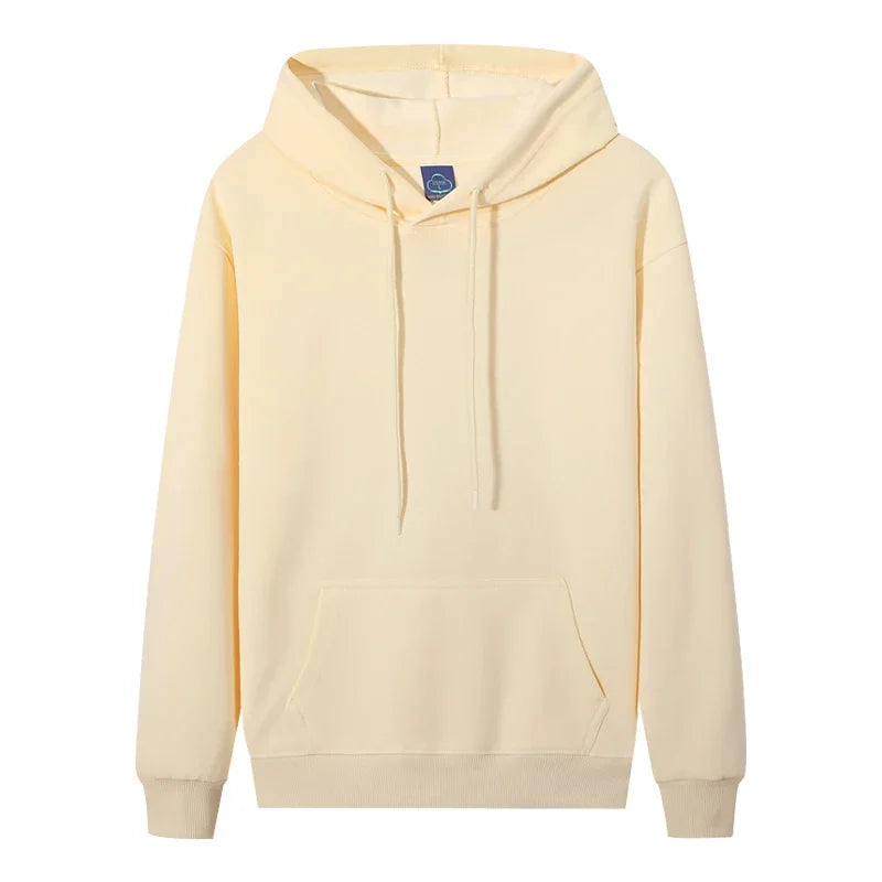 Autumn Men Excellent quality Long Sleeve  Hoodie Hip Hop Streetwear Women Solid Color Loose Sweatshirt New Outdoor Sweatshirt