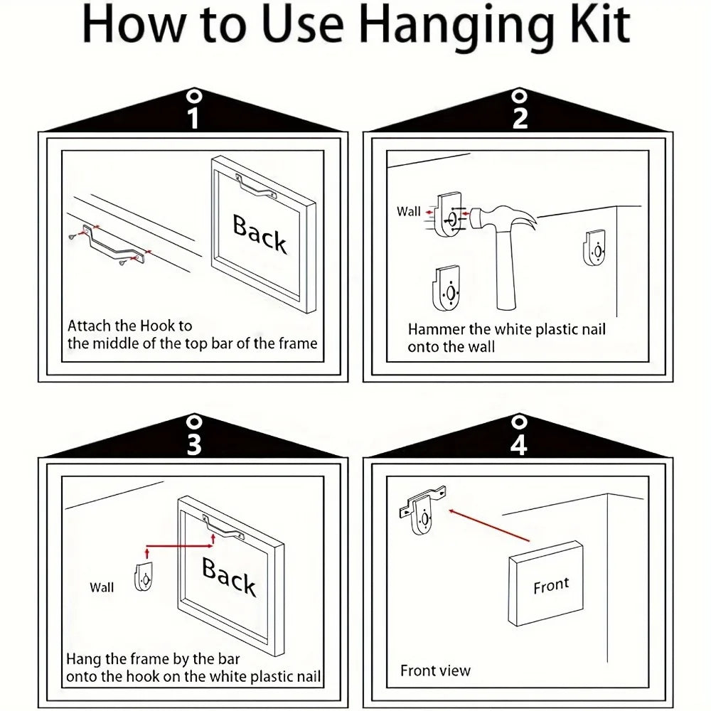 1.5 "solid wood frame, Halloween horror ghost art, art wall painting, wall decoration, can be hung directly