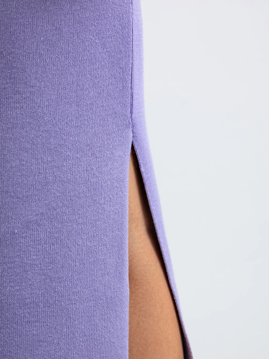 Autumn Women Split Knitted Skirt Suit Fashion Casual Loose Sweater Long Skirts 2 Piece Set Women Outifits Elegant Winter NS5967