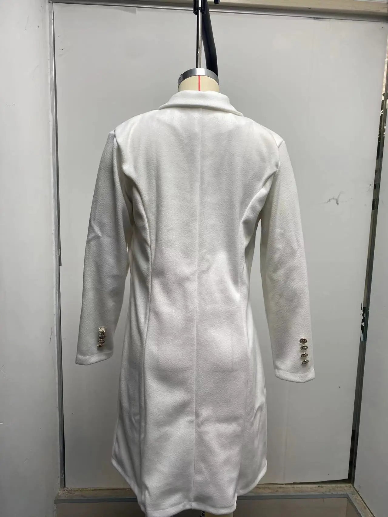 Autumn and Winter Women's Wear Versatile New Europe and America Autumn and Winter Long sleeved Double breasted Woolen Coat Coat