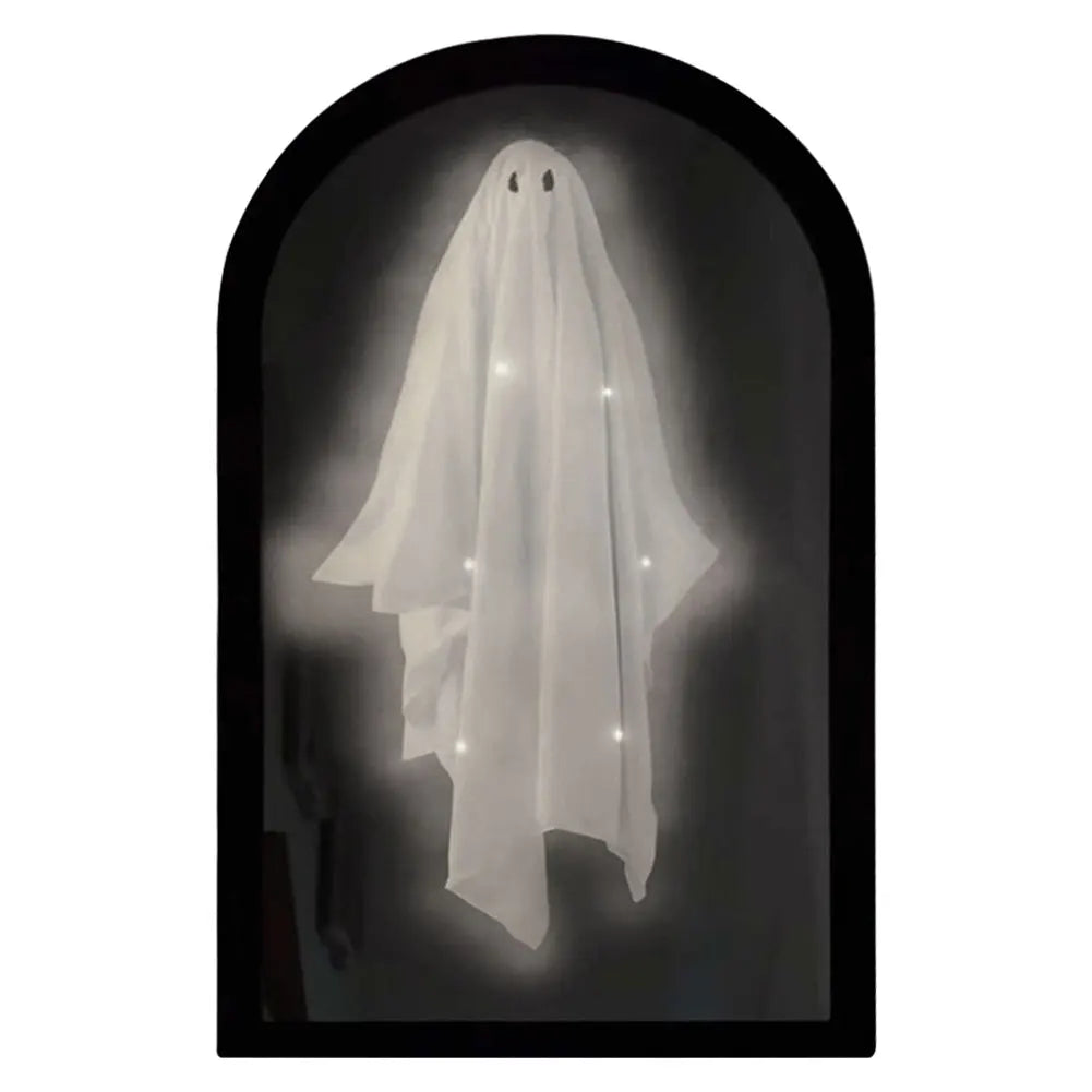 Halloween Ghost Mirror Night Light Halloween Spooky Mirror Halloween Haunted Mirror for Halloween Decor