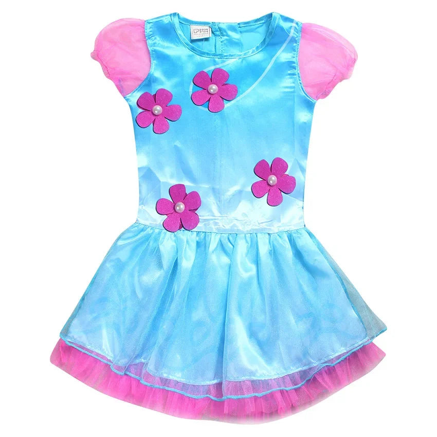 New Baby Wig dress Summer Costumes For Girls Halloween Christmas Wedding dresses  clothes Children Vaiana Party vestidos