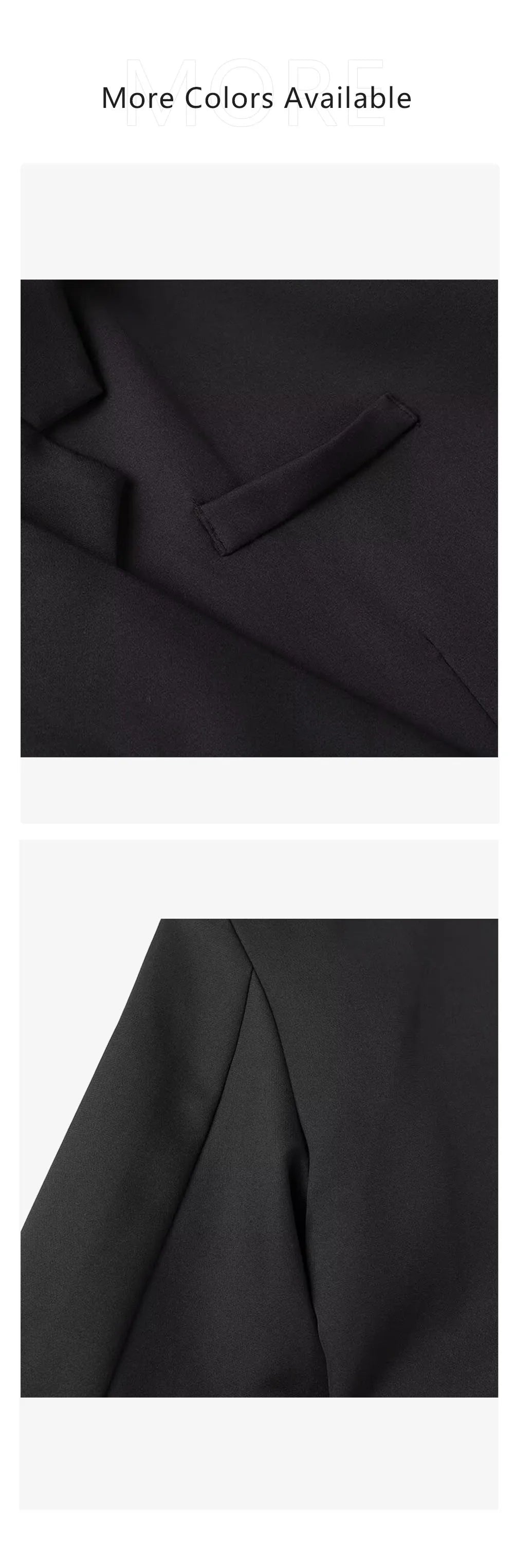 Autumn new women's clothing style fashionable and versatile solid color long sleeved loose fit suit jacket