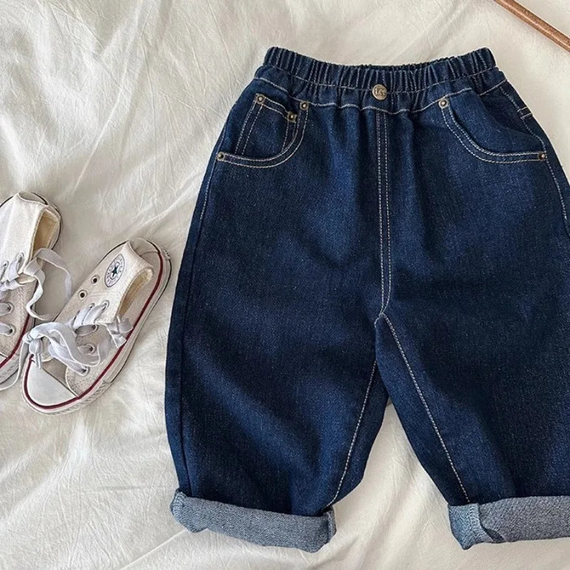 Boys Jean Pants Long Trousers Denim 2024 New Arrive Spring Autumn Baby's Kids Teenagers High Quality School Children's Clothing