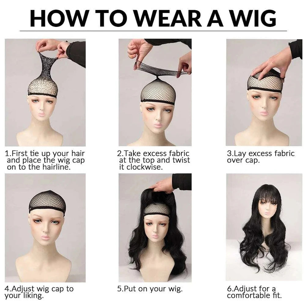 Short Synthetic Bobo Wig for Women Girl  For Cosplay Halloween  Party Daily Use Heat Resistant Fiber