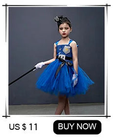 Jack Skellington Halloween Costume Baby Girl Nightmare Before Christmas Clothing Kids Cosplay Carnival Party Fancy Tutu Dress