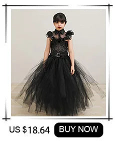 Jack Skellington Halloween Costume Baby Girl Nightmare Before Christmas Clothing Kids Cosplay Carnival Party Fancy Tutu Dress