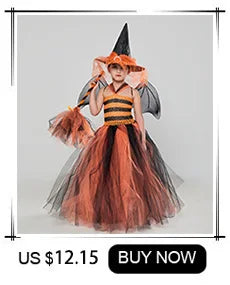 Jack Skellington Halloween Costume Baby Girl Nightmare Before Christmas Clothing Kids Cosplay Carnival Party Fancy Tutu Dress