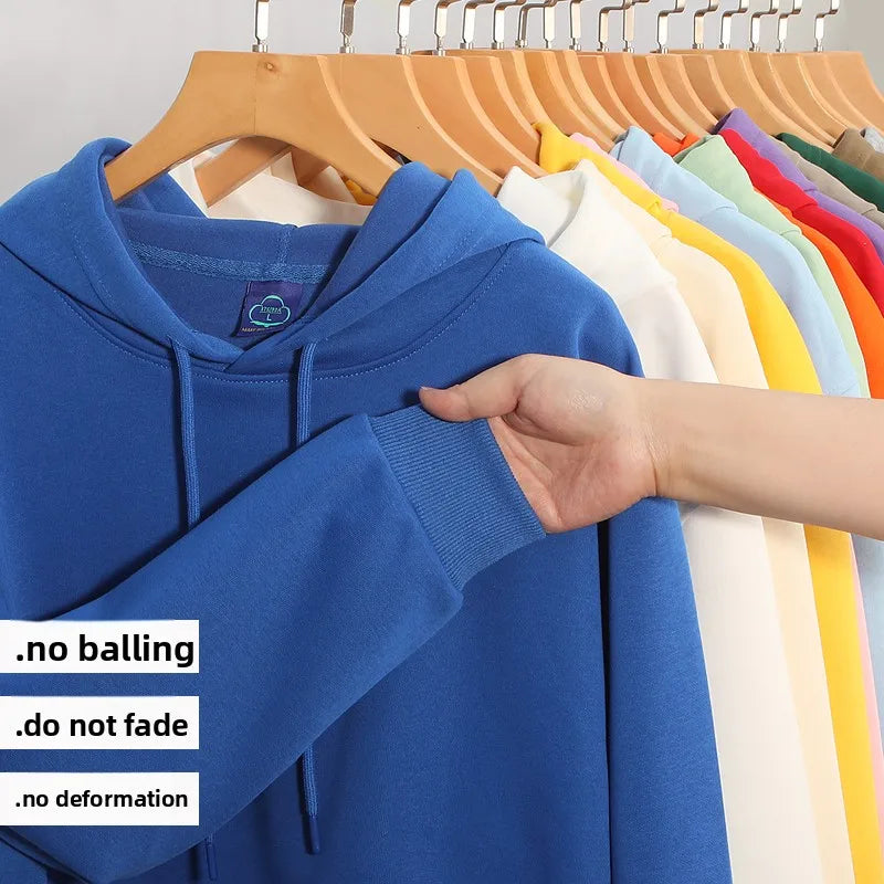 Autumn Men Excellent quality Long Sleeve  Hoodie Hip Hop Streetwear Women Solid Color Loose Sweatshirt New Outdoor Sweatshirt