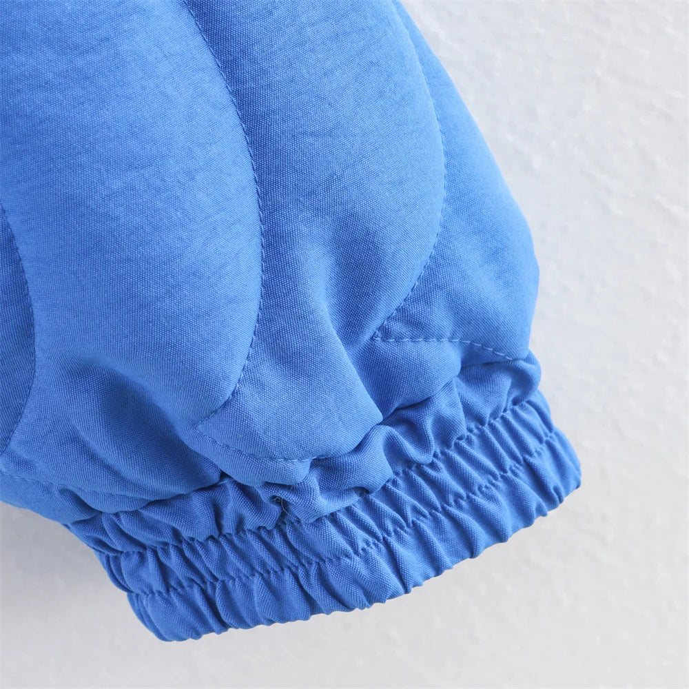 Autumn new women's clothing fashion, personality, versatile, casual positioning, quilted cotton embroidered cotton coat jacket