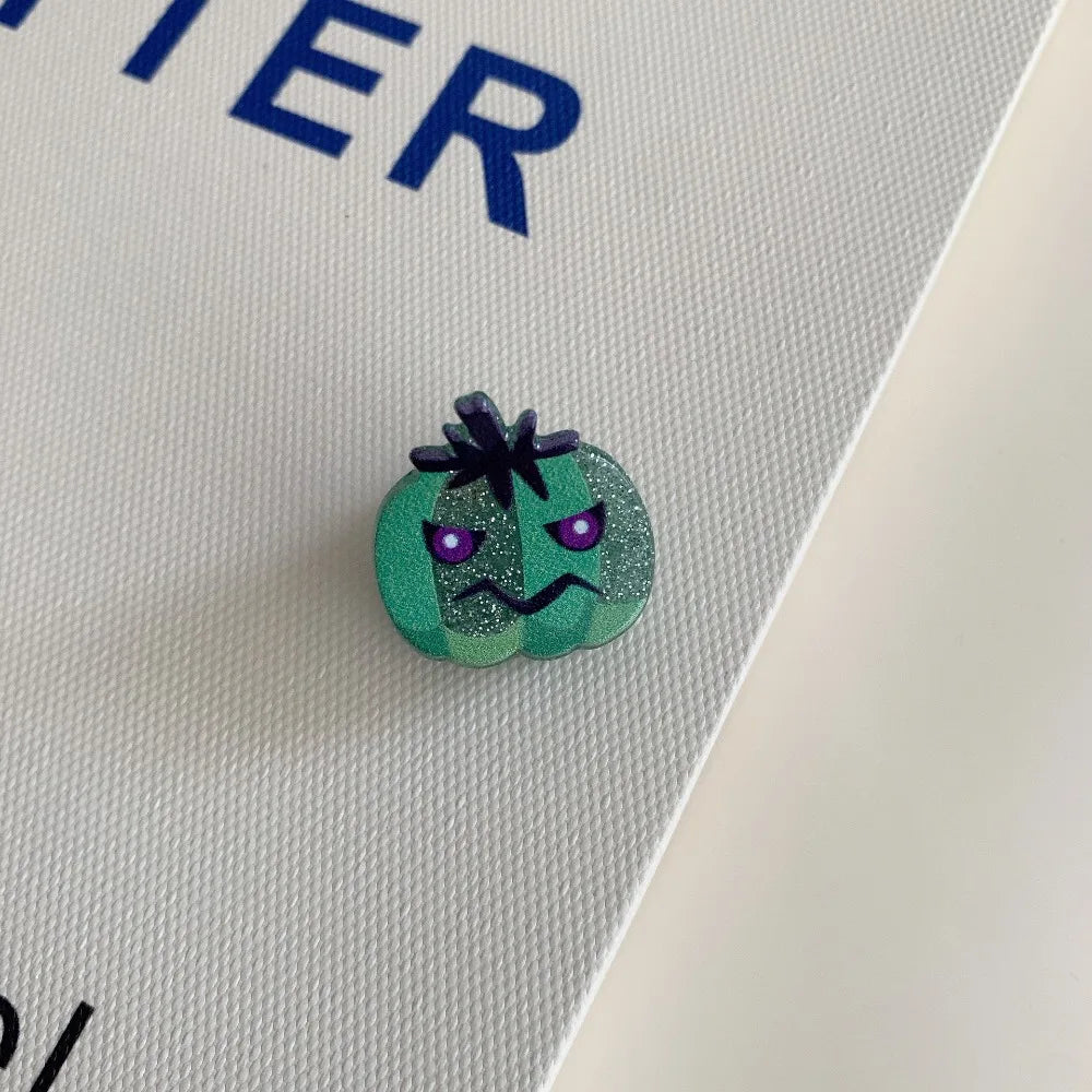 Fashion Creative Small Bat Pumpkin Shape Hairpin Halloween Festive Hair Clip Children Girl Four Seasons Party Headwear