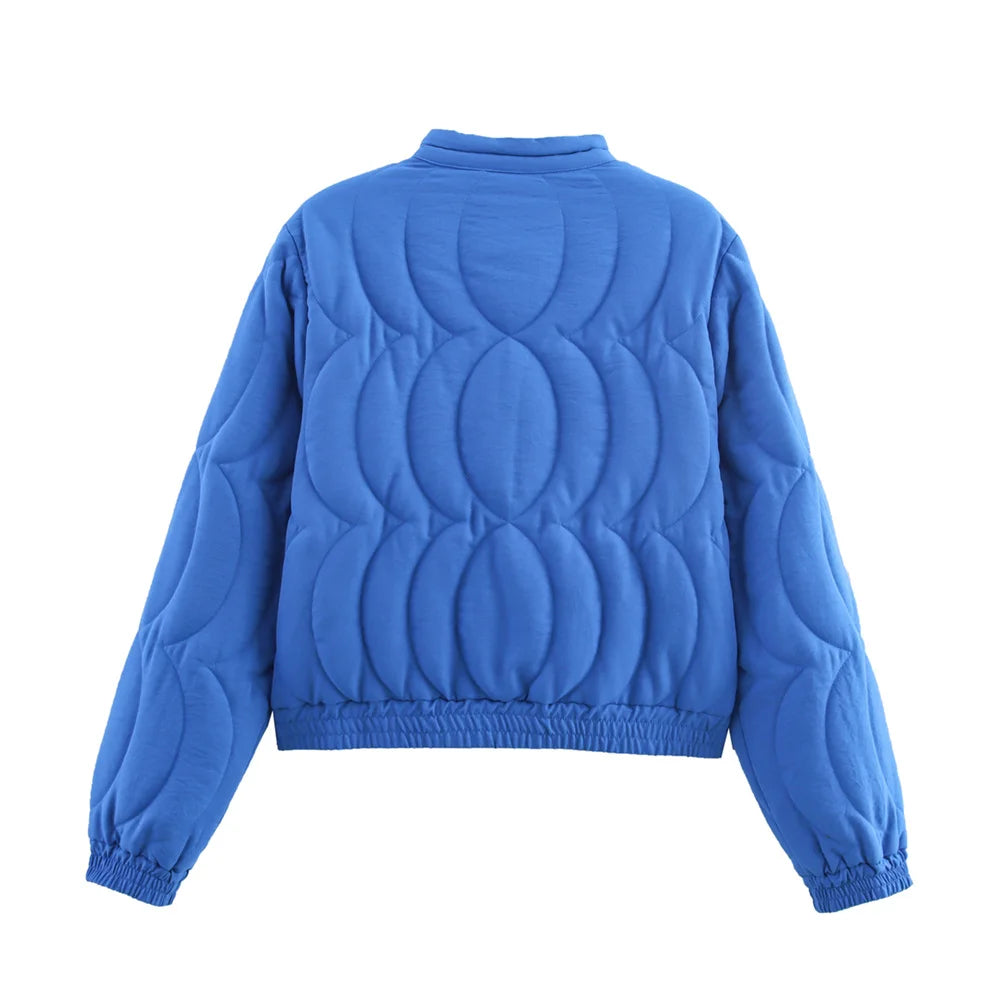 Autumn new women's clothing fashion, personality, versatile, casual positioning, quilted cotton embroidered cotton coat jacket