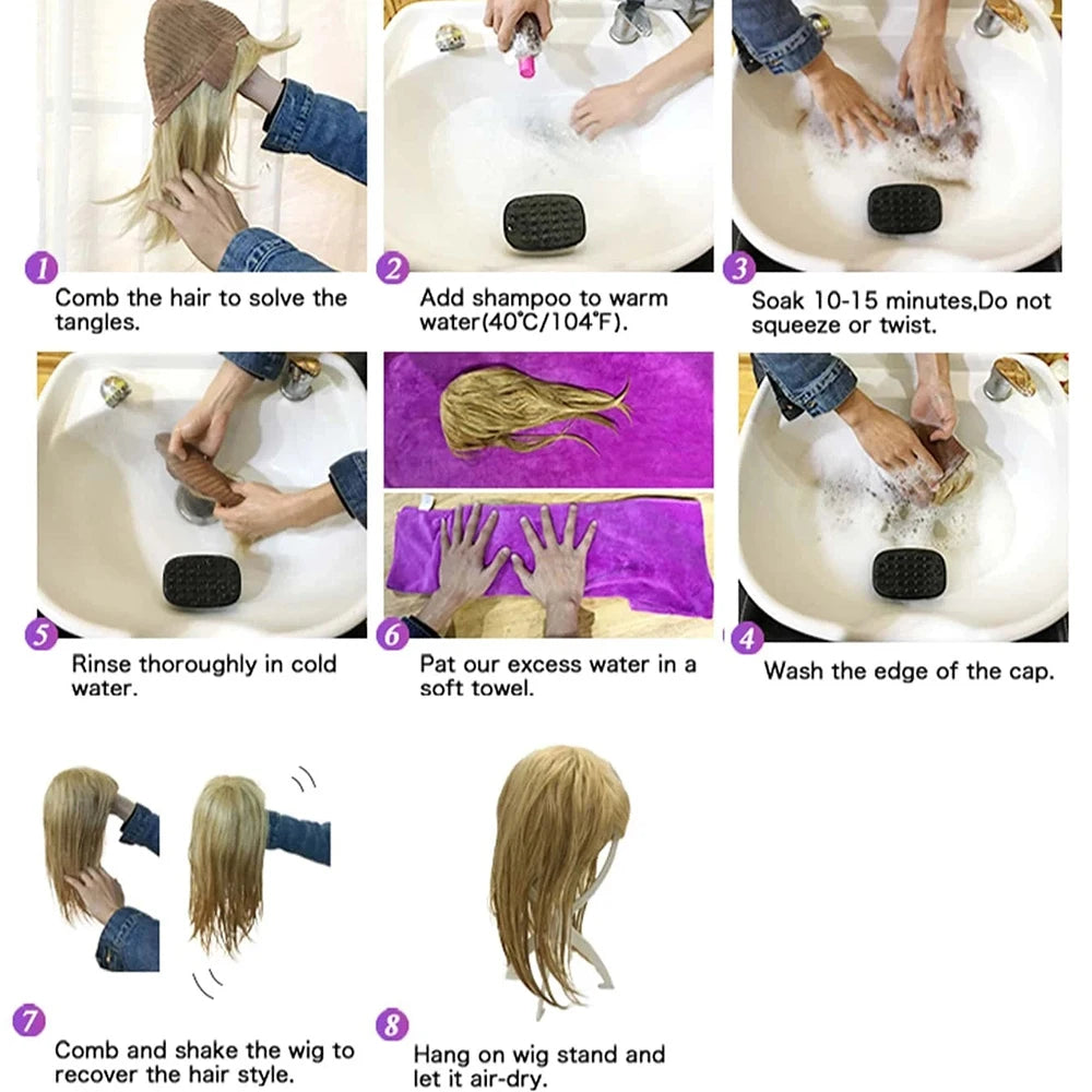 Short Synthetic Bobo Wig for Women Girl  For Cosplay Halloween  Party Daily Use Heat Resistant Fiber