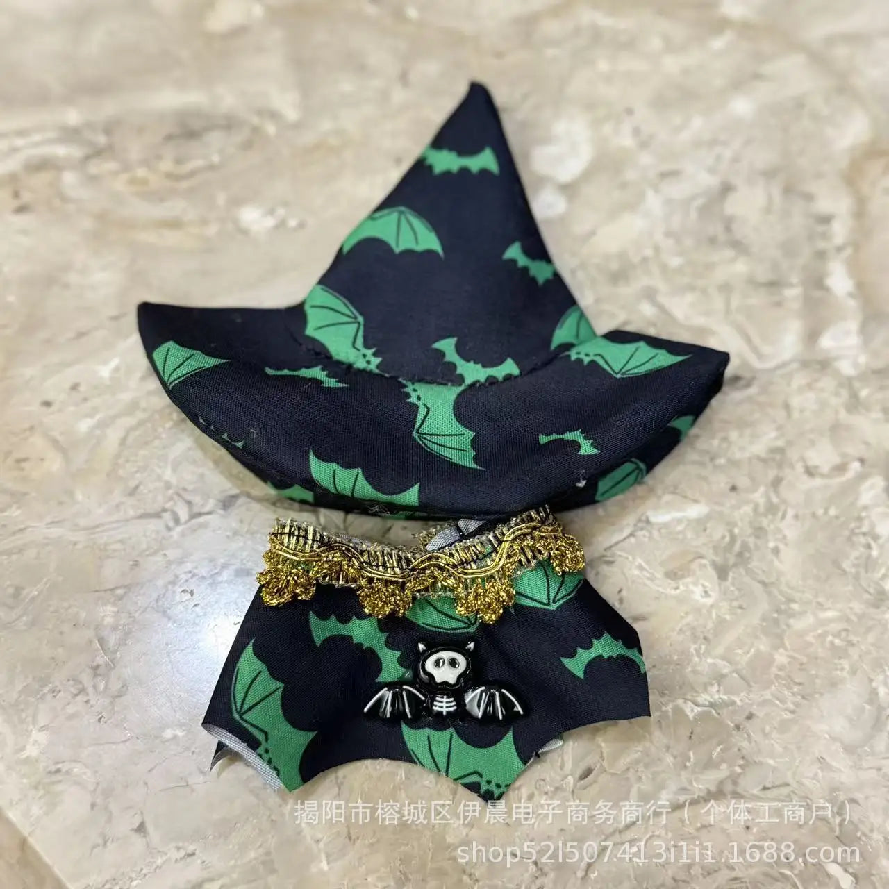 For 17cm Labubu V3 Doll Clothes Halloween Clothes Set Cute Pumpkin Dress with Hat Outfit Accessories Labubu Ropa