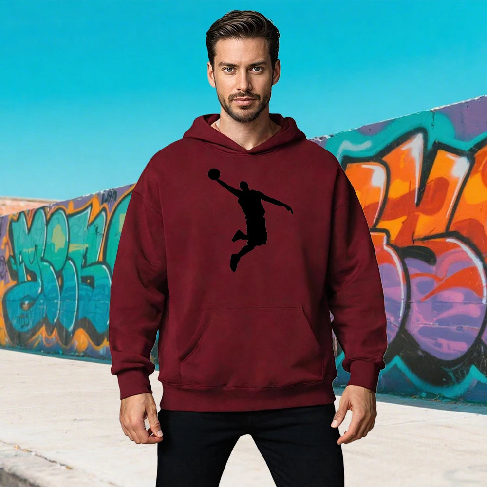 Autumn Jordan Slam Dunk Hoodie Men Women Fashion Basketball Prited Sports Hoodies Men's Pullover Long Sleeve Sweatshirt Winter