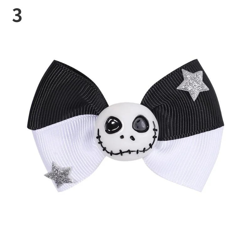 Halloween Cartoon Spider Pumpkin Hair Clip Black Cat Skull Hair Accessories For Girls Day Dress Up Party Decor Gifts