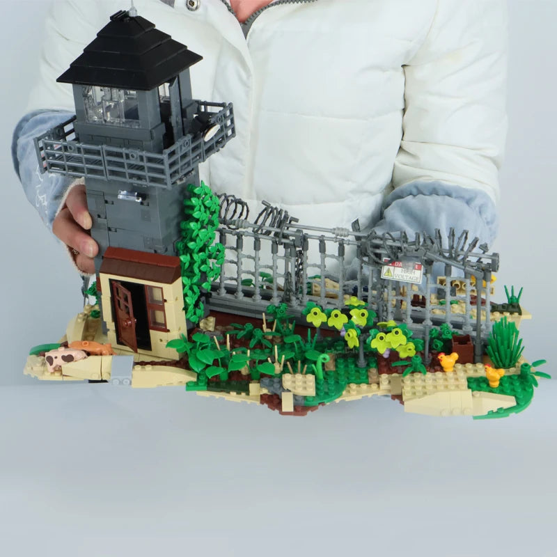 City Halloween Cemetery Scene Skeleton Soldier Figures Building Blocks Zombie Grave Ghost Plant Pumpkin MOC Bricks Kids Toy Gift