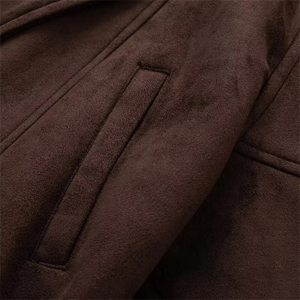 Autumn new women's clothing design with a sense of cinched waist, unique fashion, and high-end windbreaker jacket