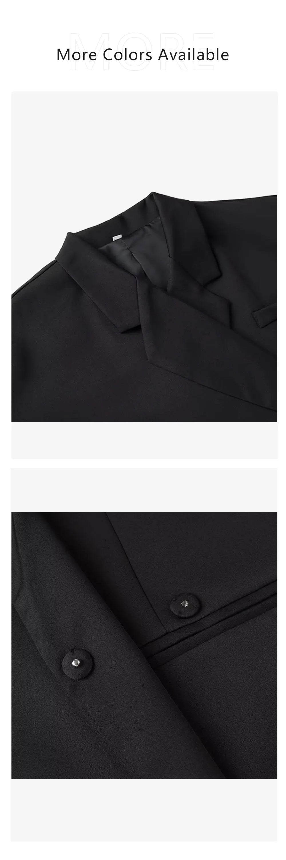 Autumn new women's clothing style fashionable and versatile solid color long sleeved loose fit suit jacket