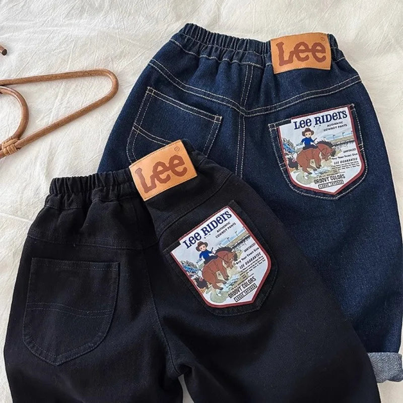 Boys Jean Pants Long Trousers Denim 2024 New Arrive Spring Autumn Baby's Kids Teenagers High Quality School Children's Clothing