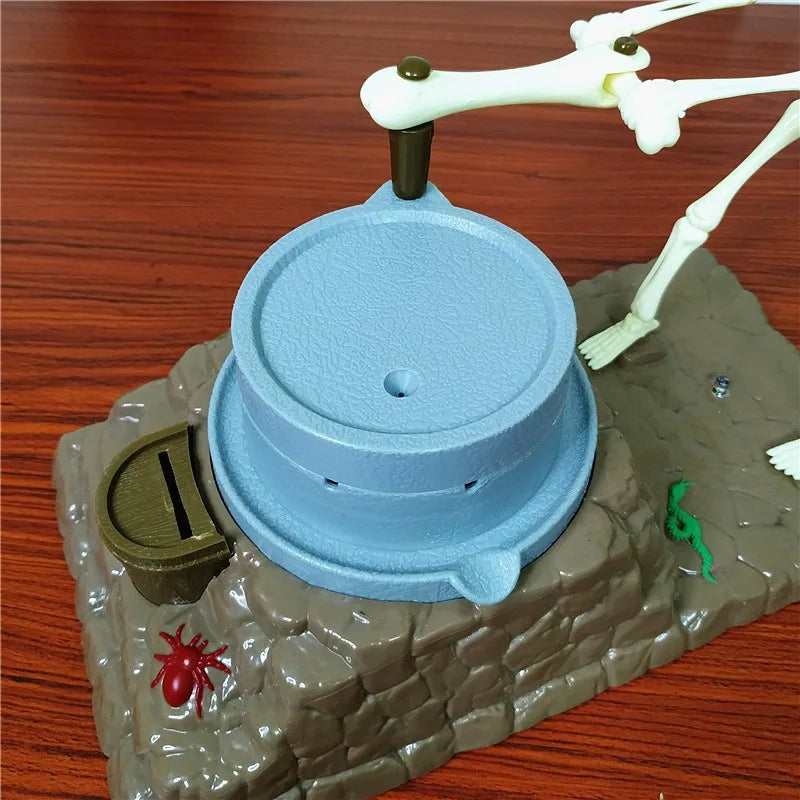 Skeleton Ghost Halloween Birthday Gift, Children's Music Light Skull Novelty Piggy Bank, Coin Cash Money Saving Box for Adults