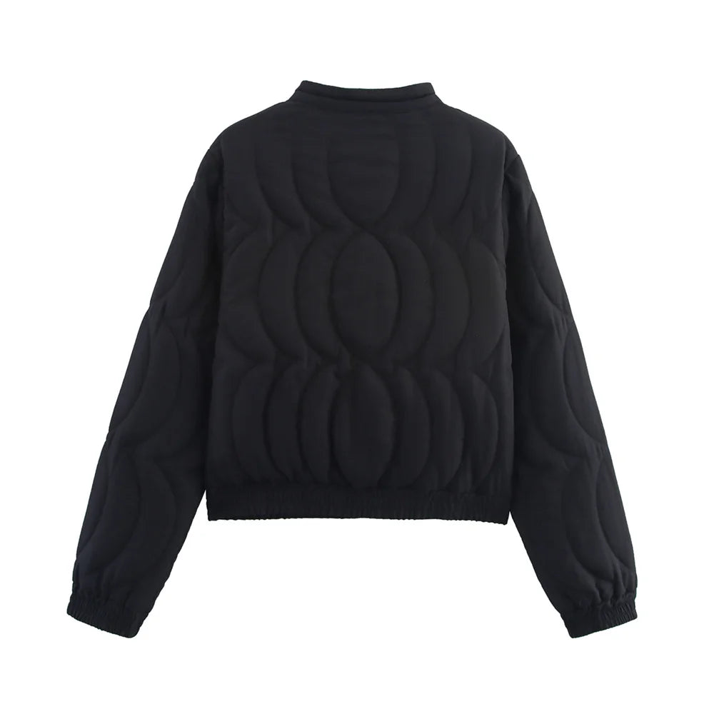 Autumn new women's clothing fashion, personality, versatile, casual positioning, quilted cotton embroidered cotton coat jacket