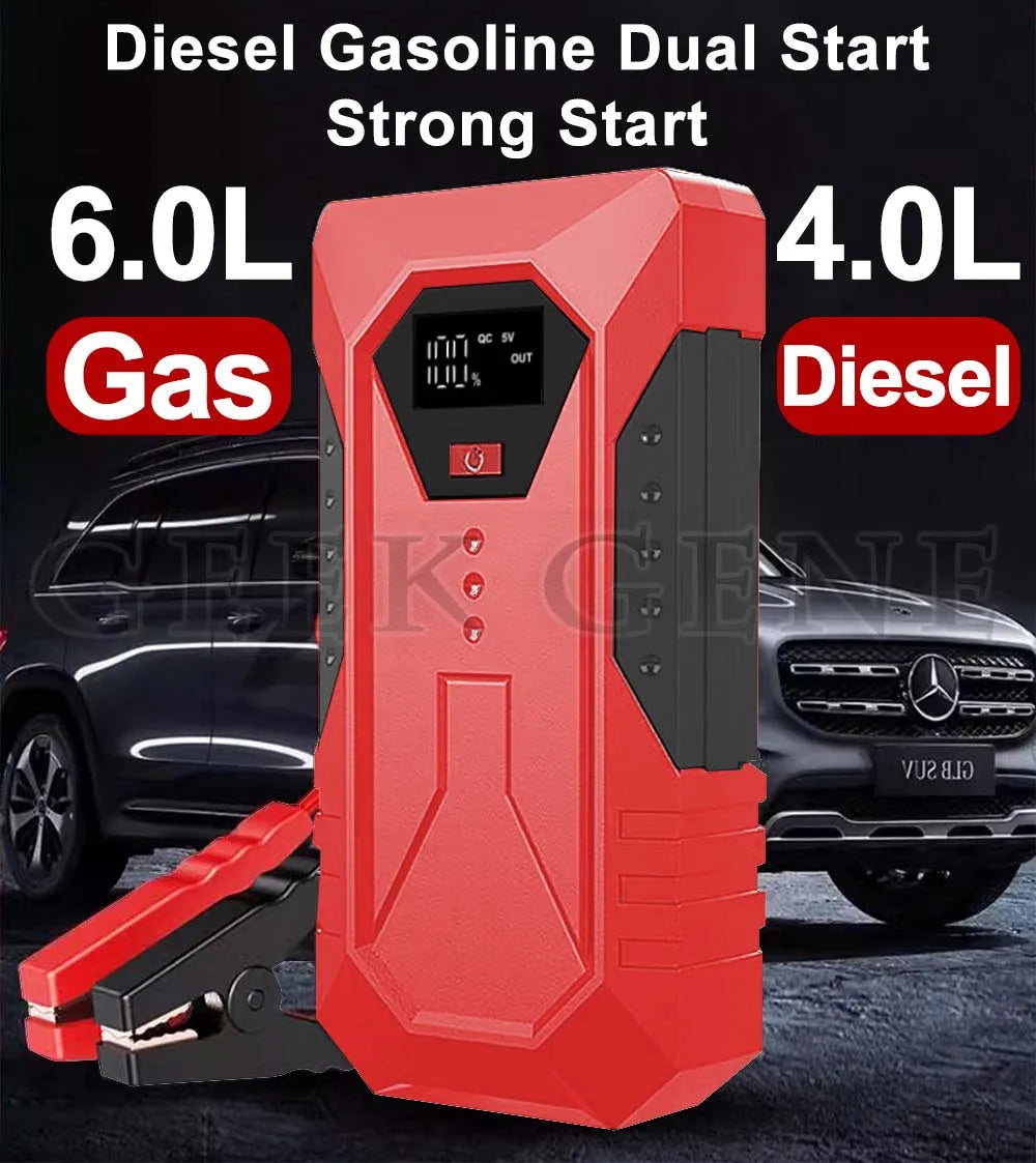 GKFLY 4000A Car Jump Starter Portable Power Bank 2000A Car Battery Booster 12V Auxiliary Starting Device for Diesel Gasoline