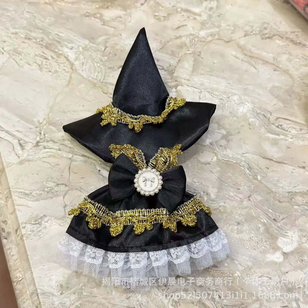 For 17cm Labubu V3 Doll Clothes Halloween Clothes Set Cute Pumpkin Dress with Hat Outfit Accessories Labubu Ropa