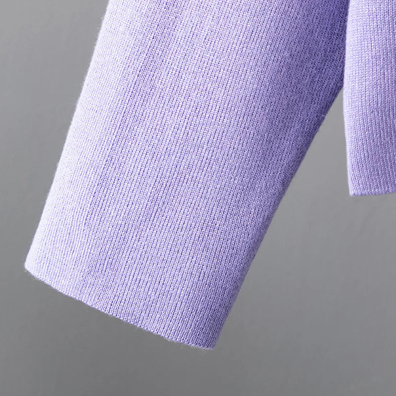 Autumn Women Split Knitted Skirt Suit Fashion Casual Loose Sweater Long Skirts 2 Piece Set Women Outifits Elegant Winter NS5967