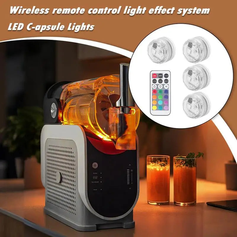 4pcs 13Colors 4 Modes Submersible LED Lights  Wireless Remote Control Reusable Light for Birthday Decorations Spa Halloween