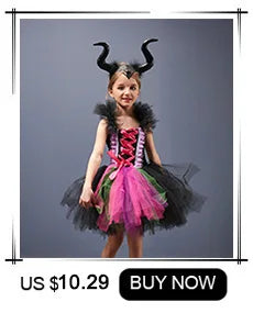 Jack Skellington Halloween Costume Baby Girl Nightmare Before Christmas Clothing Kids Cosplay Carnival Party Fancy Tutu Dress