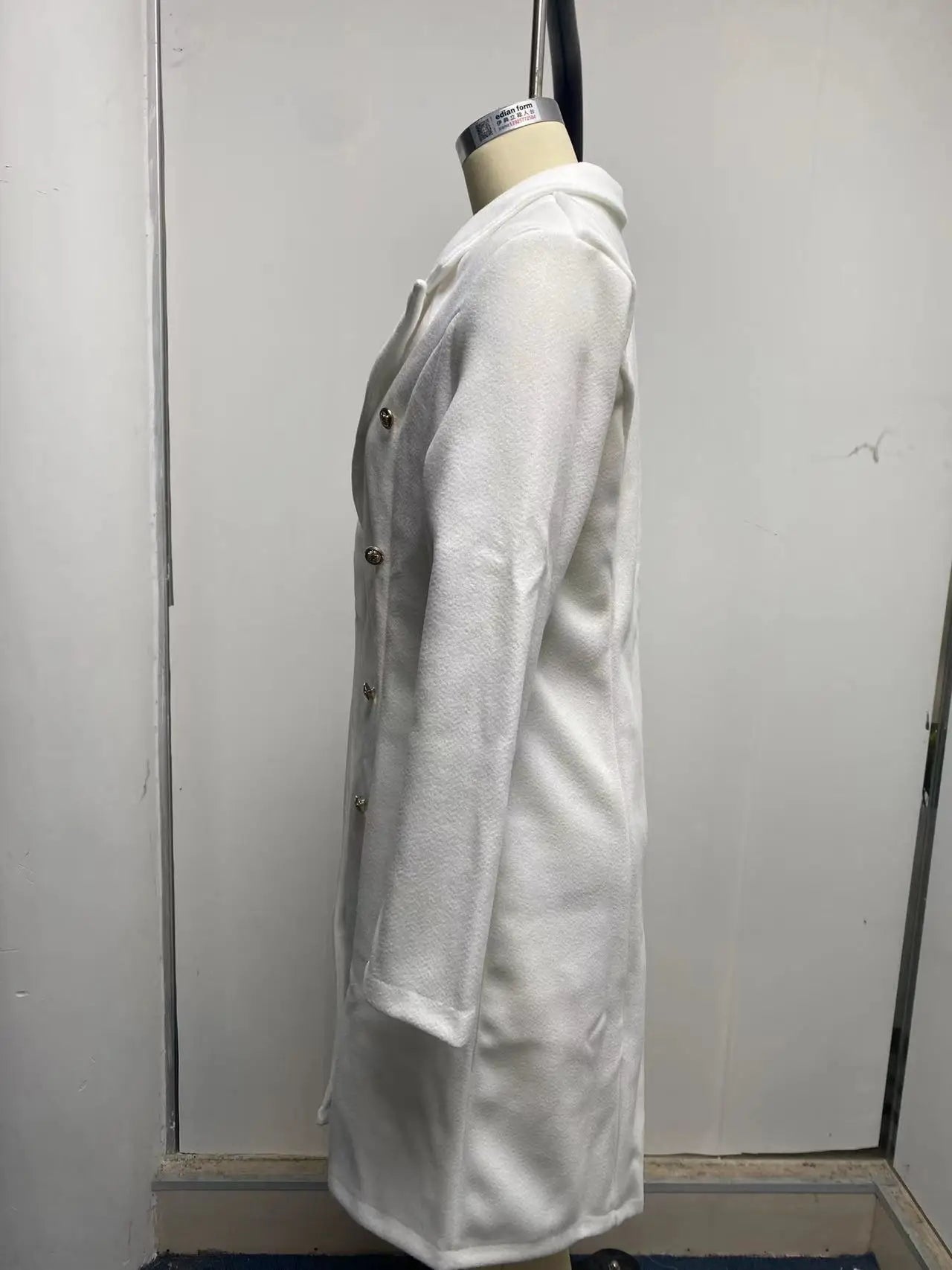 Autumn and Winter Women's Wear Versatile New Europe and America Autumn and Winter Long sleeved Double breasted Woolen Coat Coat