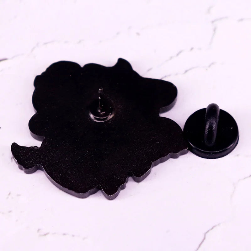 Pumpkin Cow Enamel Pin Halloween Cow Brooch Badge Cute Kawaii cow pin