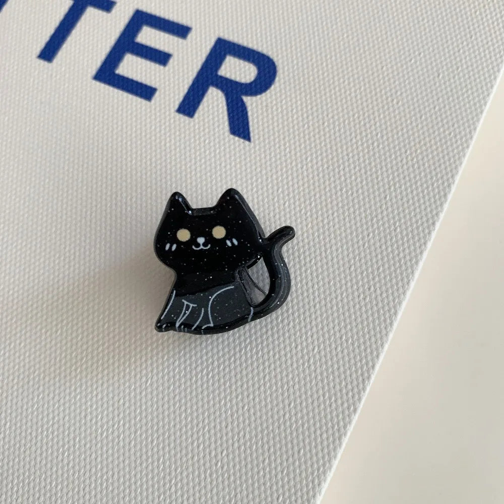 Fashion Creative Small Bat Pumpkin Shape Hairpin Halloween Festive Hair Clip Children Girl Four Seasons Party Headwear