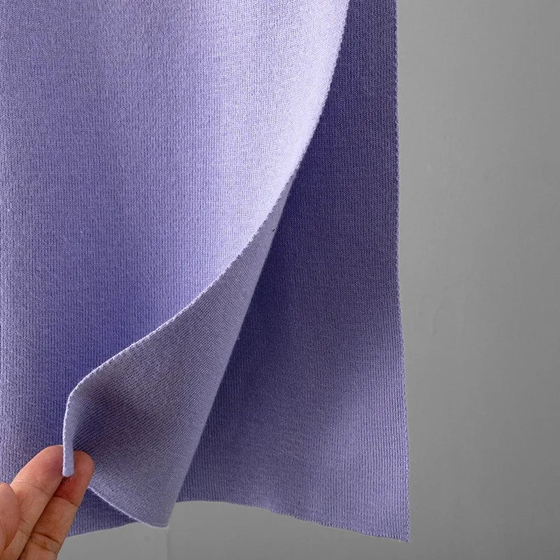 Autumn Women Split Knitted Skirt Suit Fashion Casual Loose Sweater Long Skirts 2 Piece Set Women Outifits Elegant Winter NS5967