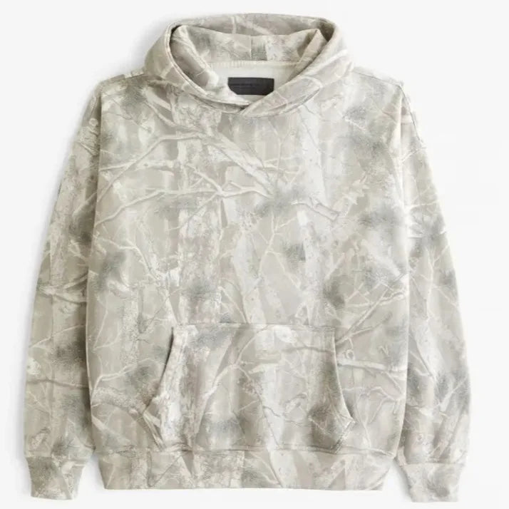 Autumn Hoodie Women men Branch Maple Leaves Camouflage Floral Print Long Sleeved Sweatshirt Streetwear Hip Hop Loose hoodies