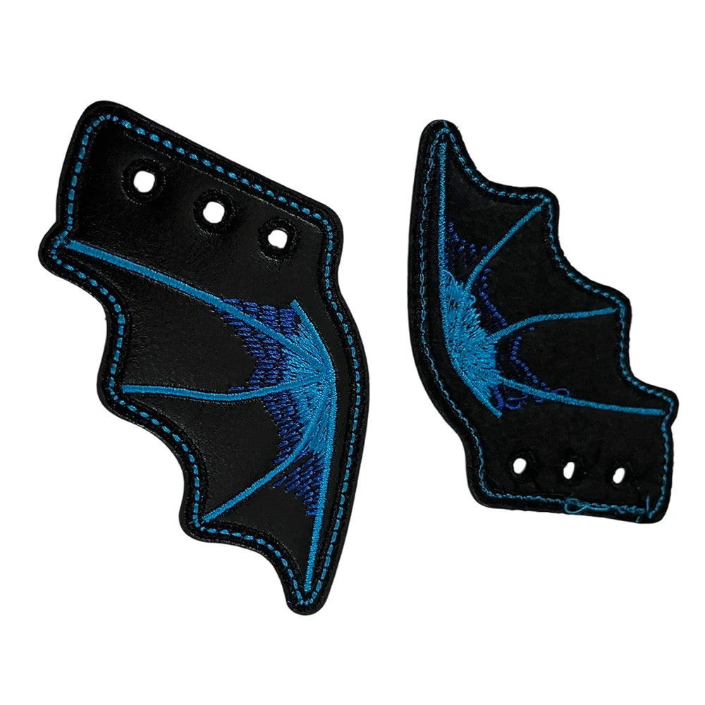 1Pair Angel Wing Shape Girls Boot Skate Shoes DIY Decorations Sneaker Clothing Shoelaces Decoration Punk Emo Style Halloween