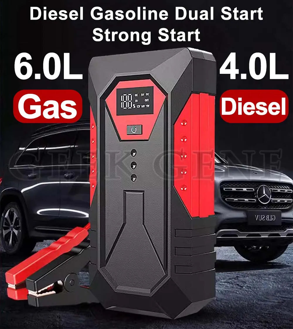 GKFLY 4000A Car Jump Starter Portable Power Bank 2000A Car Battery Booster 12V Auxiliary Starting Device for Diesel Gasoline