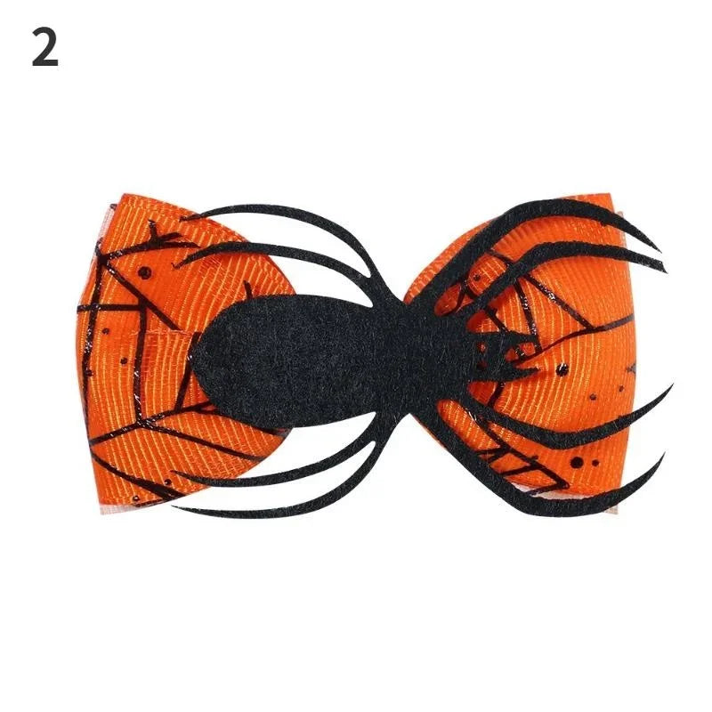 Halloween Cartoon Spider Pumpkin Hair Clip Black Cat Skull Hair Accessories For Girls Day Dress Up Party Decor Gifts