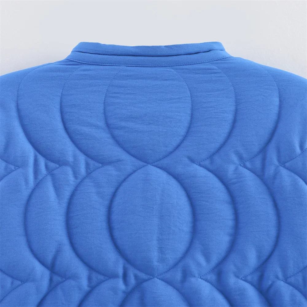 Autumn new women's clothing fashion, personality, versatile, casual positioning, quilted cotton embroidered cotton coat jacket