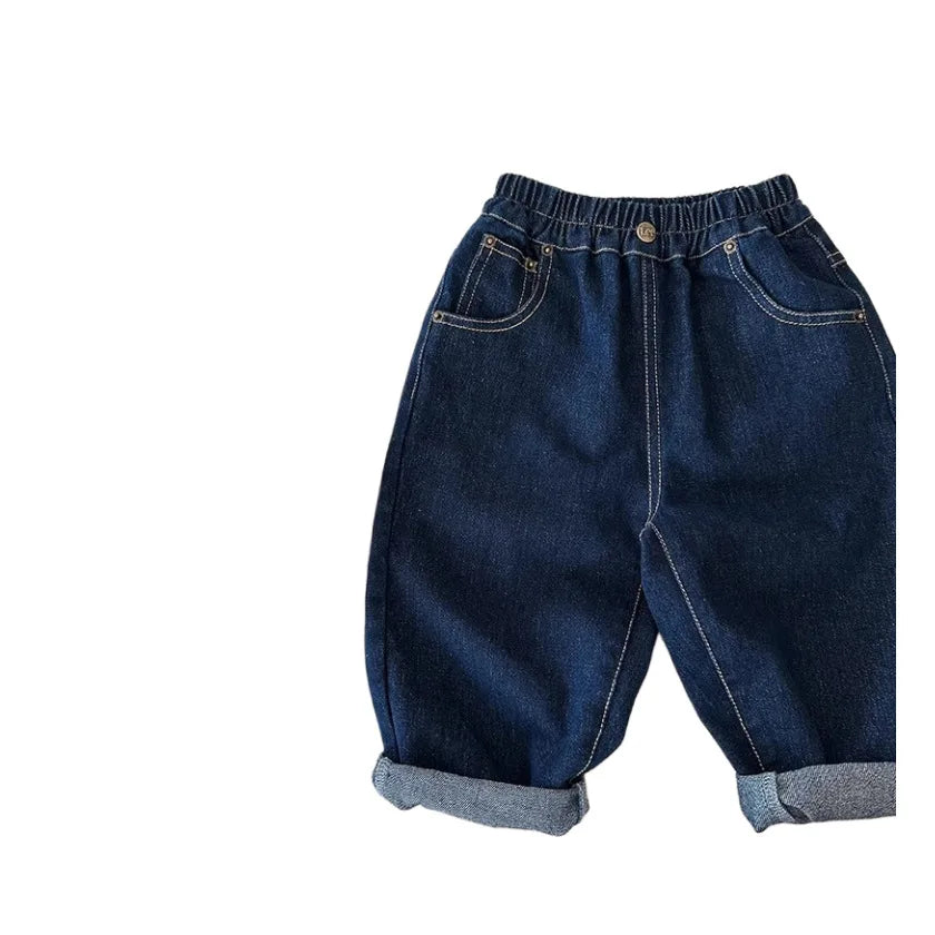 Boys Jean Pants Long Trousers Denim 2024 New Arrive Spring Autumn Baby's Kids Teenagers High Quality School Children's Clothing