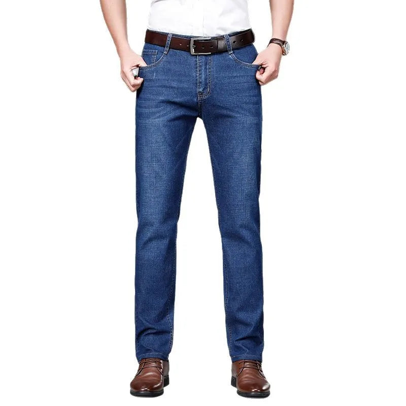 JEAN2025 Autumn/Winter new men's casual pants, high-quality business formal sportswear jeans, straight-leg stretch long pants