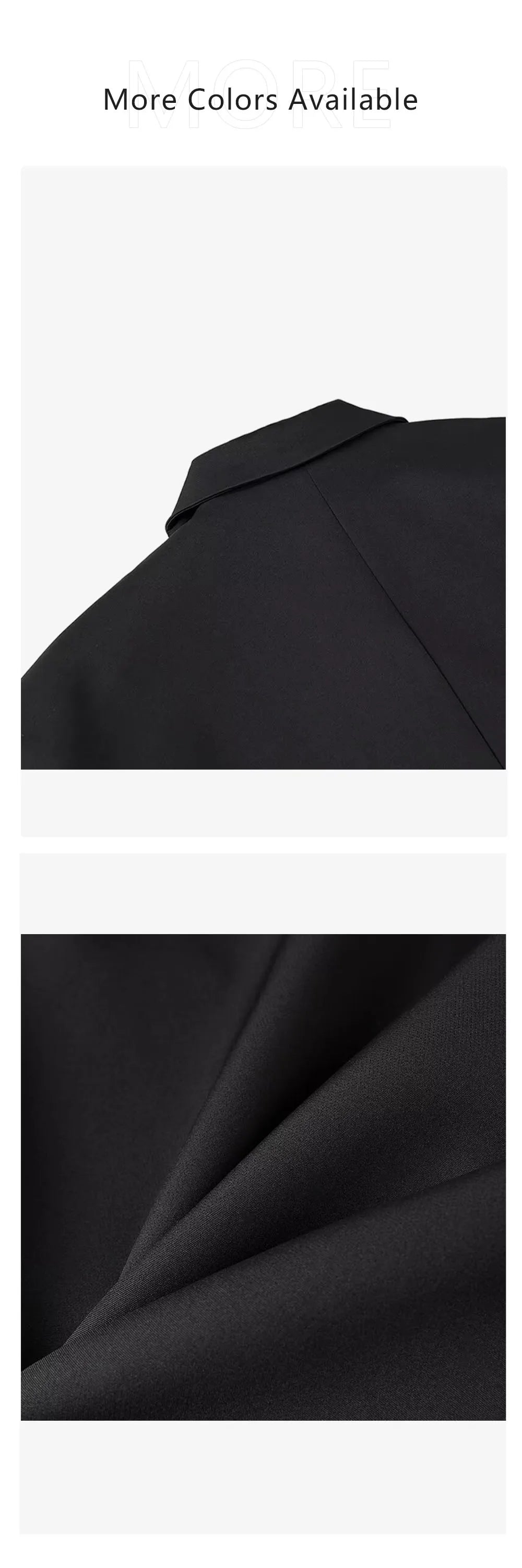 Autumn new women's clothing style fashionable and versatile solid color long sleeved loose fit suit jacket