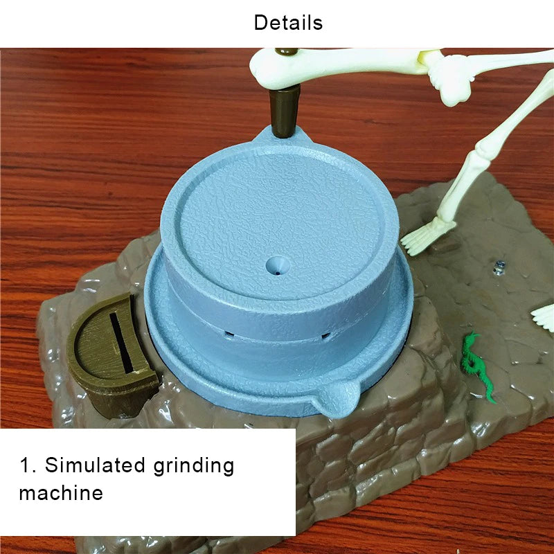 Skeleton Ghost Halloween Birthday Gift, Children's Music Light Skull Novelty Piggy Bank, Coin Cash Money Saving Box for Adults