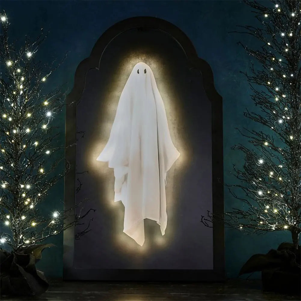 Halloween Ghost Mirror Night Light Halloween Spooky Mirror Halloween Haunted Mirror for Halloween Decor